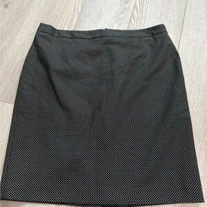 Liz Claiborne Black and White Microdot Pencil Skirt